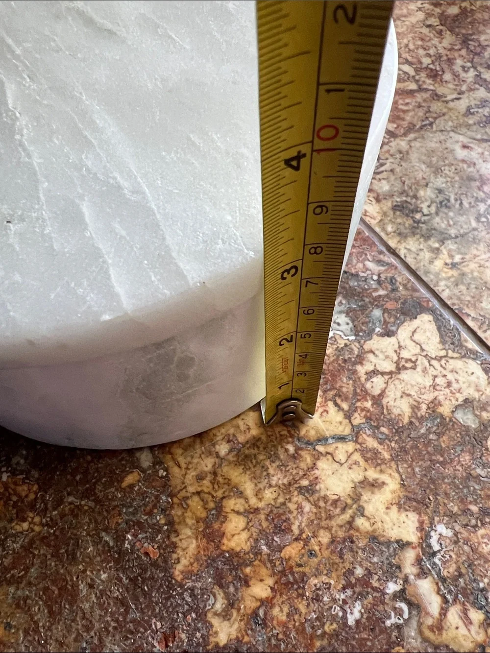 Threshold White Marble Storage Jar with Lid